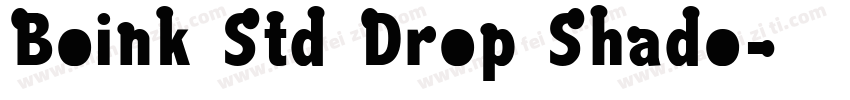 Boink Std Drop Shado字体转换